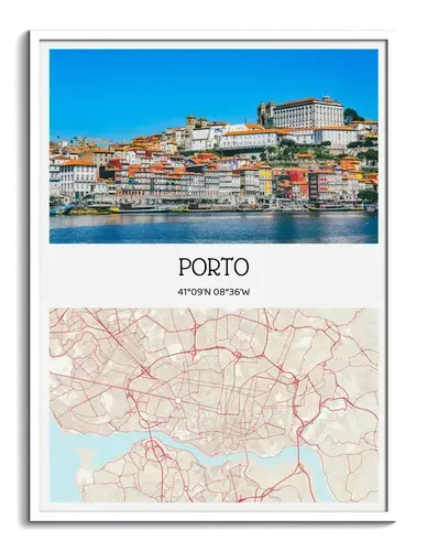 Fotokarte Stadtfoto & Stadtkarte mit Koordinaten