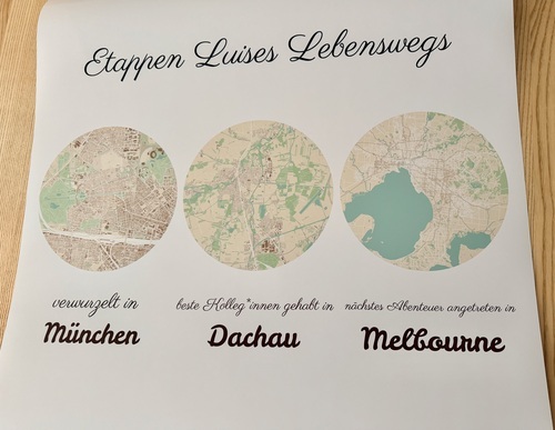 Kundenfoto von Linda für Bewertung Druck Stadtkarte Poster 70x70cm